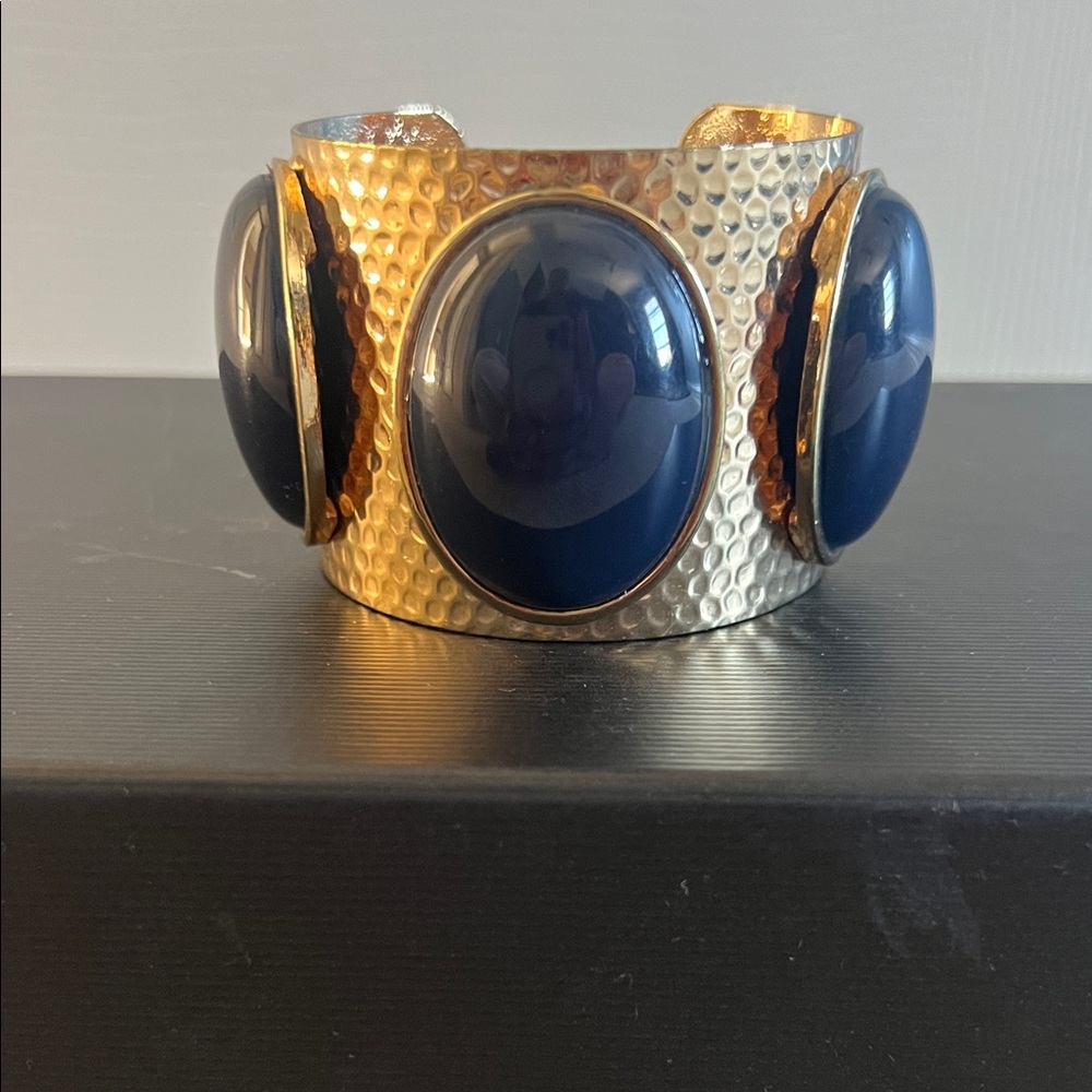 Chic Gold and Navy Bracelet